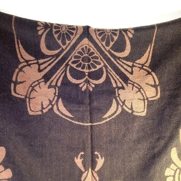 Pierre Balmain PARIS Winter wrap scarf Reversible Cashmere blend Purple 52"x52" - Picture 6 of 10